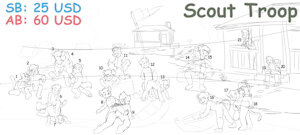 Scout Troop (Big YCH) AUCTION