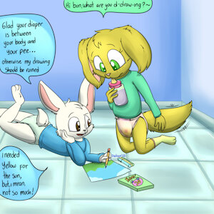A diaper Saved the day