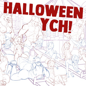Werebeasts and Cubs Halloween YCH! (Closed)