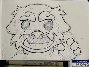 Inktober 2022 - Day 1 "Gargoyle"