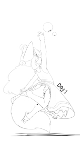 Inktober 2022 Day 1 - Playful Miu