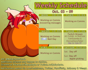 Weekly Schedule [10.03 ~ 10.09]