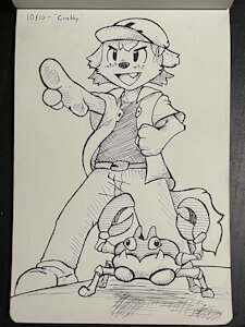 "Crabby" - Day 10 Inktober 2022