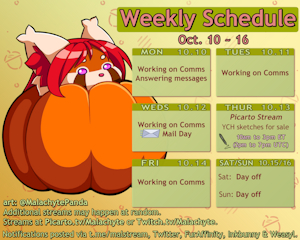 Weekly Schedule [10.10 ~ 10.16]