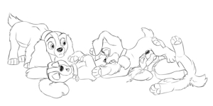 EVEN MORE Scamp with his sisters