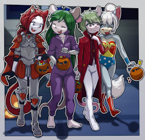 *comission* Halloweeny Girls