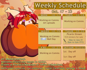 Title: Weekly Schedule [10.17 ~ 10.23]