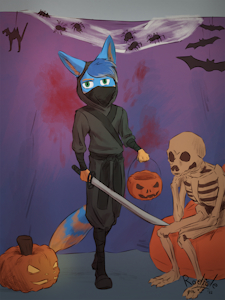 Halloween YCH: Greenwolf