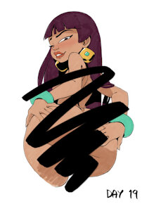 Inktober - Chel's Butt