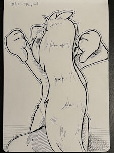 "Ponytail" - Day 19 Inktober 2022