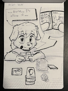 "Bluff" - Day 20 Inktober 2022