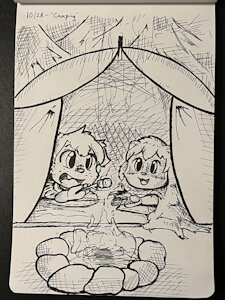 "Camping" - Day 28 Inktober 2022
