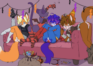 Tycloud And Nononge Halloween Bash With Stripes and Fusion