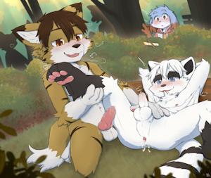 In the woods...