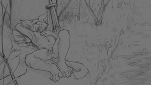 Roadside resting sketch