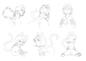 Ankha Sketches