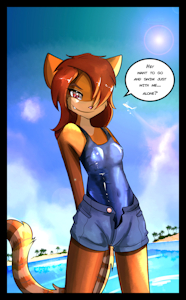 Hot kitten