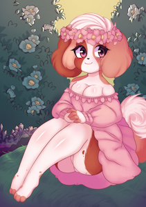 Doggo in the garden