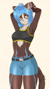 Just a cutie stretching