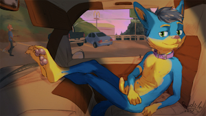 Rest Stop YCH result: Greenwolf