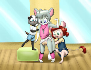 Checking big friend diapers