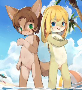 Pair on beach
