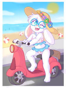 To the beach