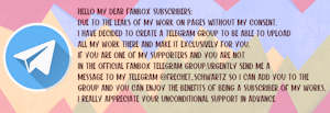 IMPORTANT!! FANBOX SUPPORTERS