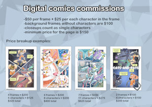 Digital comic commissions