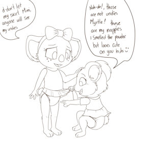 you have my diapers on