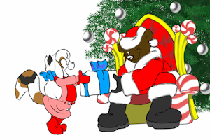Here a present