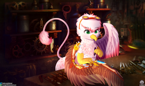 Fixing my wing [Commission]