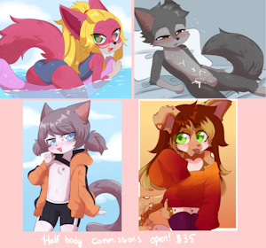 Half body commissions:Closed!