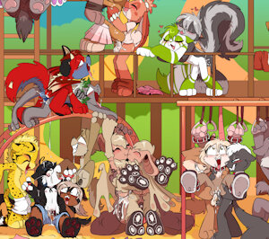 *YCH*_Playing around by the woods
