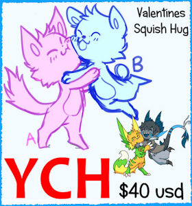 Valentines Squish hug YCH