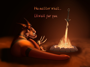 in the darkness...