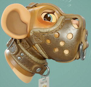 Nala Muzzlegagged 3D