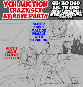 YCH AUCTION CRAZY SEX AT RAVE PARTY