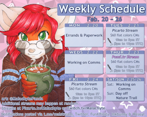 Weekly Schedule [2.20 ~ 2.26]