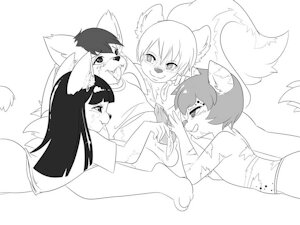 Sleepover Tickles (Art by Harumi)