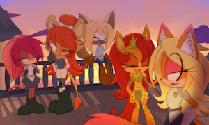 The Lowe Eldest Kids, left to right: Demi-Na, Misty, Solas, Goldheart and Cross