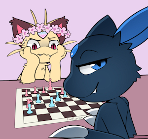 Pokemon Playing Chess