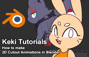 Keki Tutorials: How to make NSFW cutout animations using Blender.