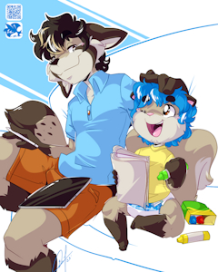 Drawing like Daddy!