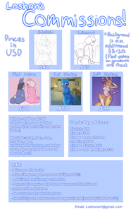 Updated commission sheet