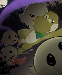 Yoshi going sexual style w boos