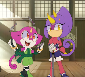 Juanita and Salma, "Princesses" of Murasaki Clan