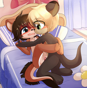 Otters Ottering