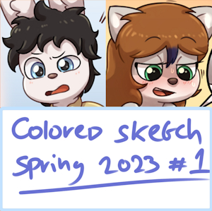 Colored sketch commissions S23-1