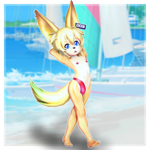 Bear's new swimsuit (half thong-speedo)